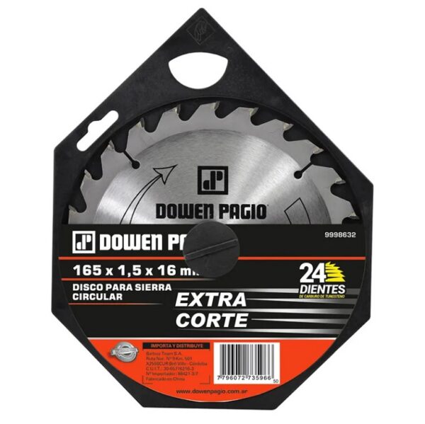 DISCO SIERRA CIR.165x1.5x16 Z:24 DP