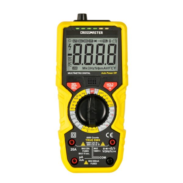 9936589 MULTIMETRO DIGITAL 1000V-TRUE RMS-CROS